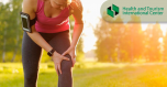 Why does fluid appear in the knee and how is swelling treated in the knee area?