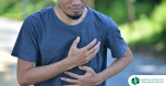Dull or sharp pain when breathing